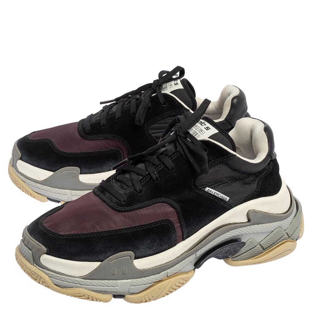 Balenciaga Track Trainers Burgundy Black Mens  542023 W1GB8 6575  US